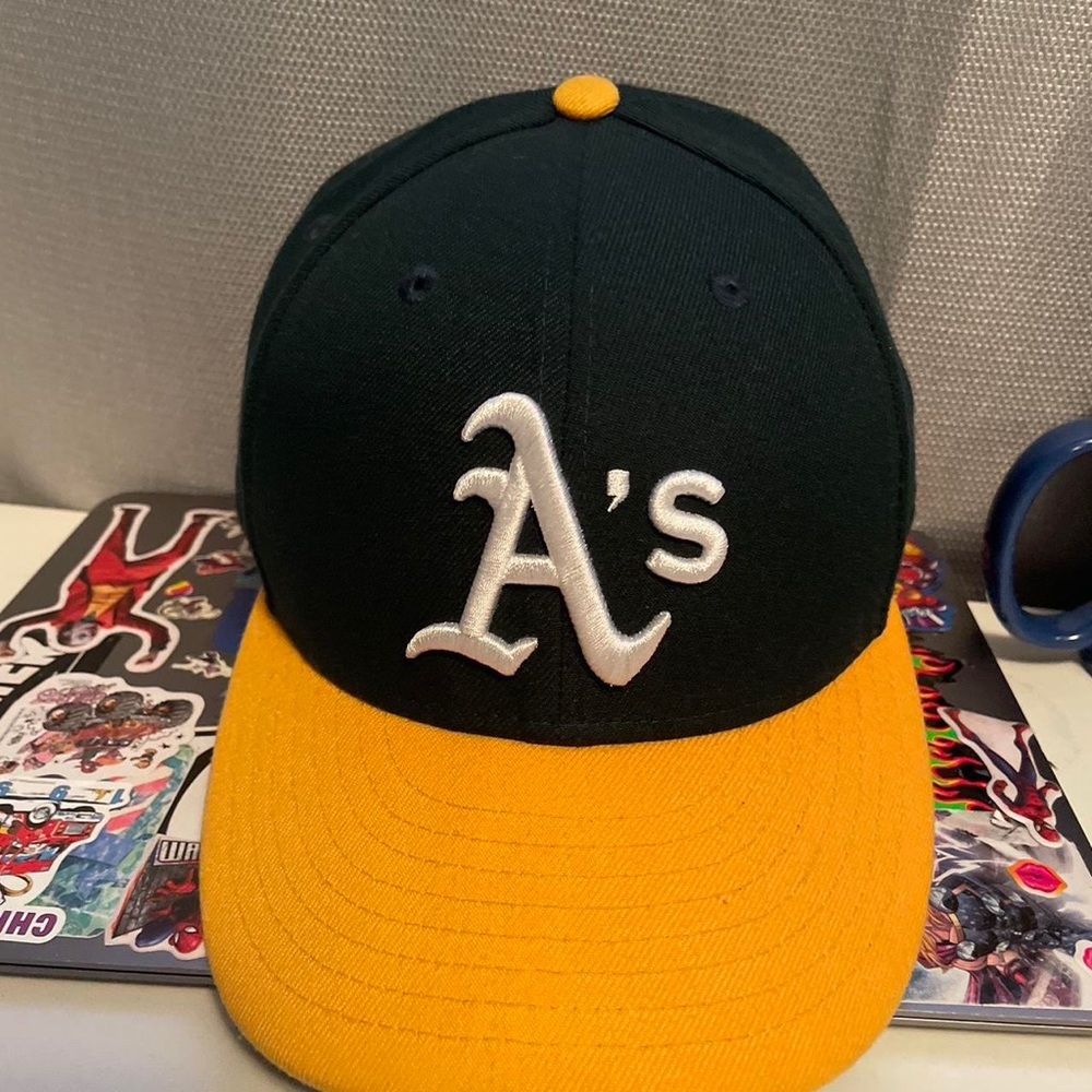 Yellow and green 47s size 7 1/2 fitted hat